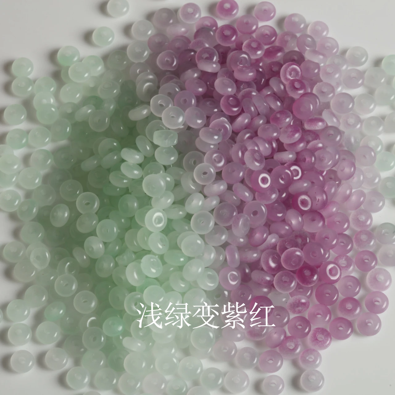 3x6mm Color Changing Sunlight Activated Glass Wheel Flat Round Spacer Loose Beads for Jwelry Making DIY Accessories Handmade