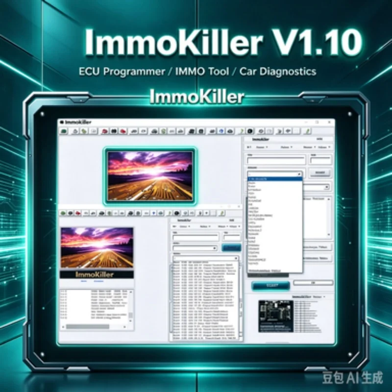 ImmoKiller V1.10 ECU Programmer Tool Car Repair Immobilizer Passing Software V1.1 for Auto Repair Immobilizer Tool