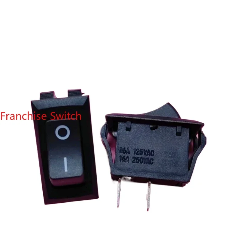 

10PCS ship type rocker switch R-2-110-C2N-BB 2-pin 2-gear two-color 16A