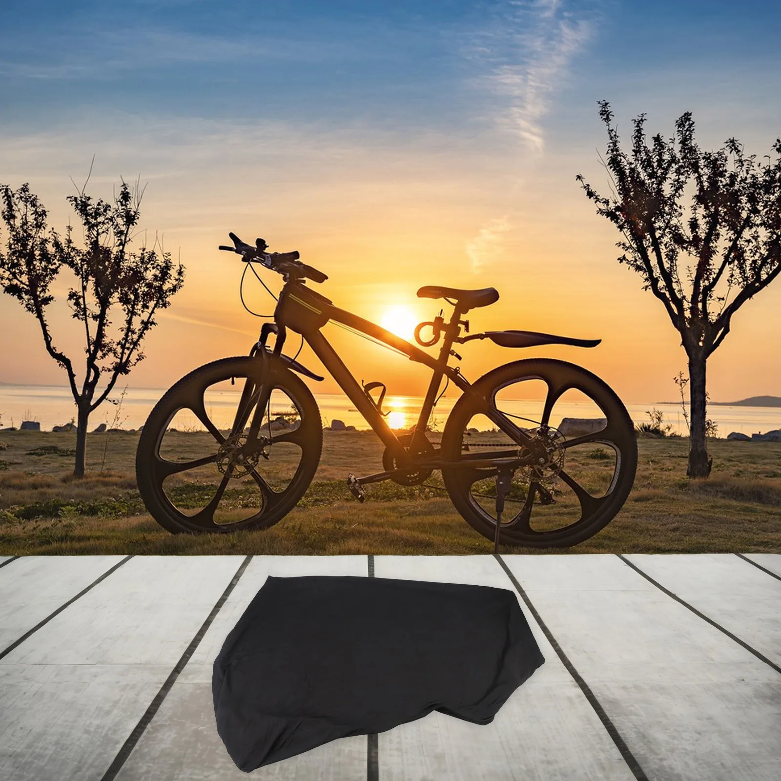 

Чехол для велосипеда 165 см для хранения в помещении и на улице, для шоссейных велосипедов, надежная фиксация, мягкая и комфортная ткань