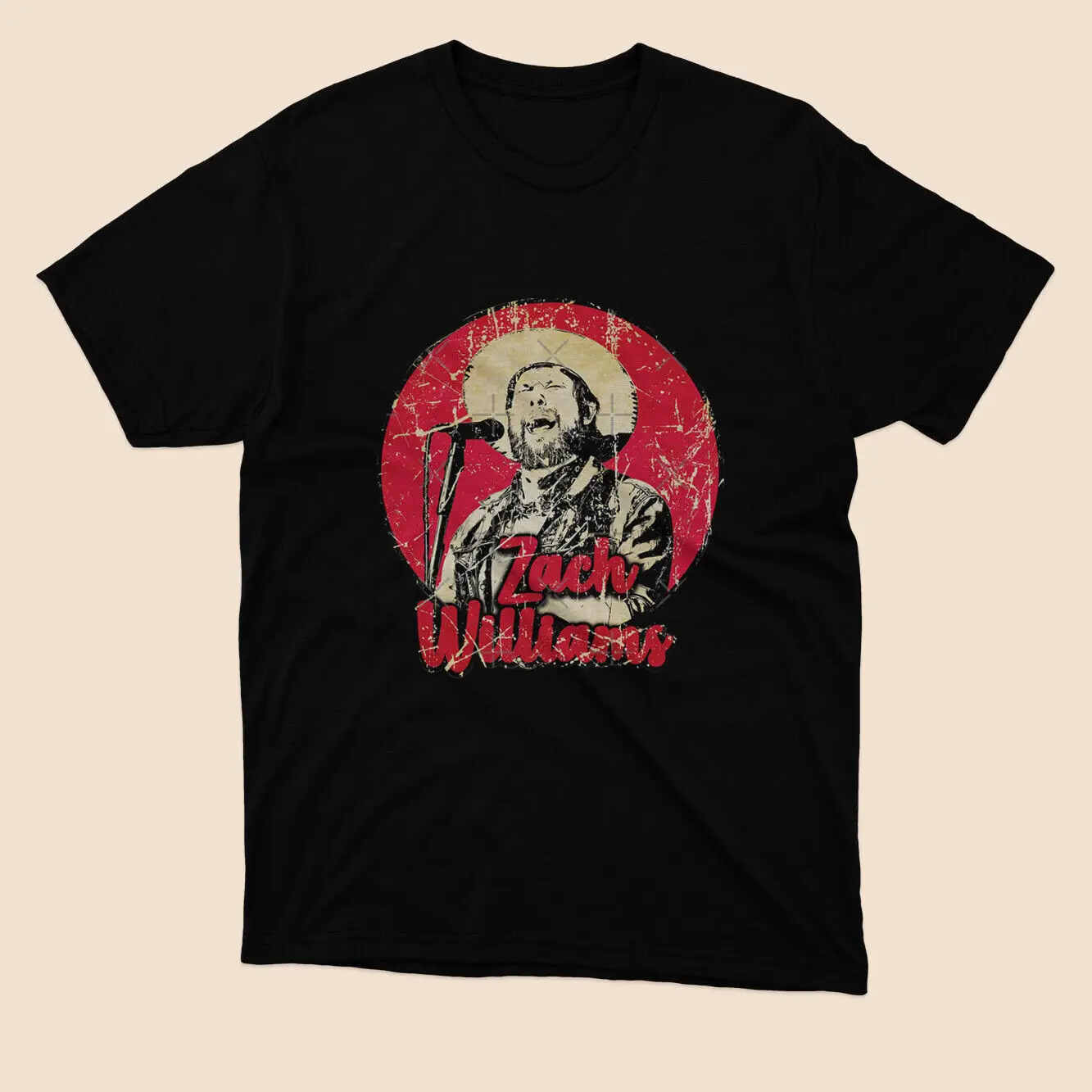 

Zach Williams Retro Style Singer Music T-Shirt Black Size S to 5xl