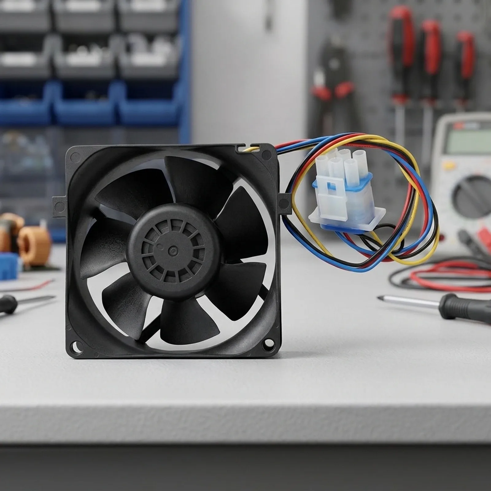 Replacement Evaporator Fan Motor WR60X26866 For Refrigerator Fresh Food Cooling Maintains Optimal Temperature