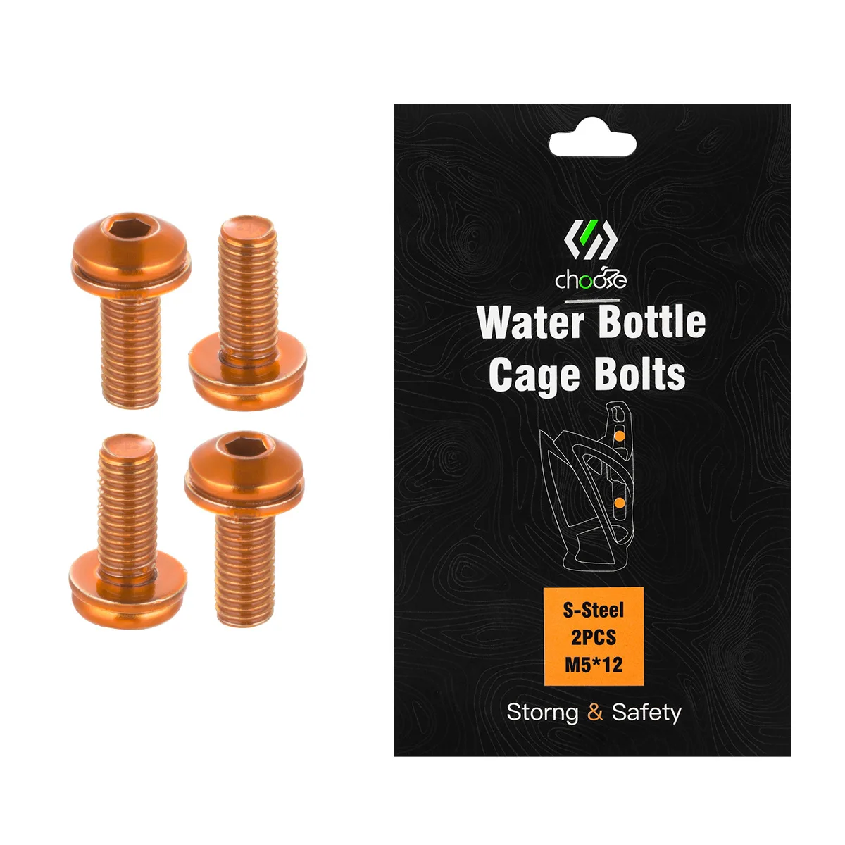 Titanium Bottle Cage Bolt Set for Biking