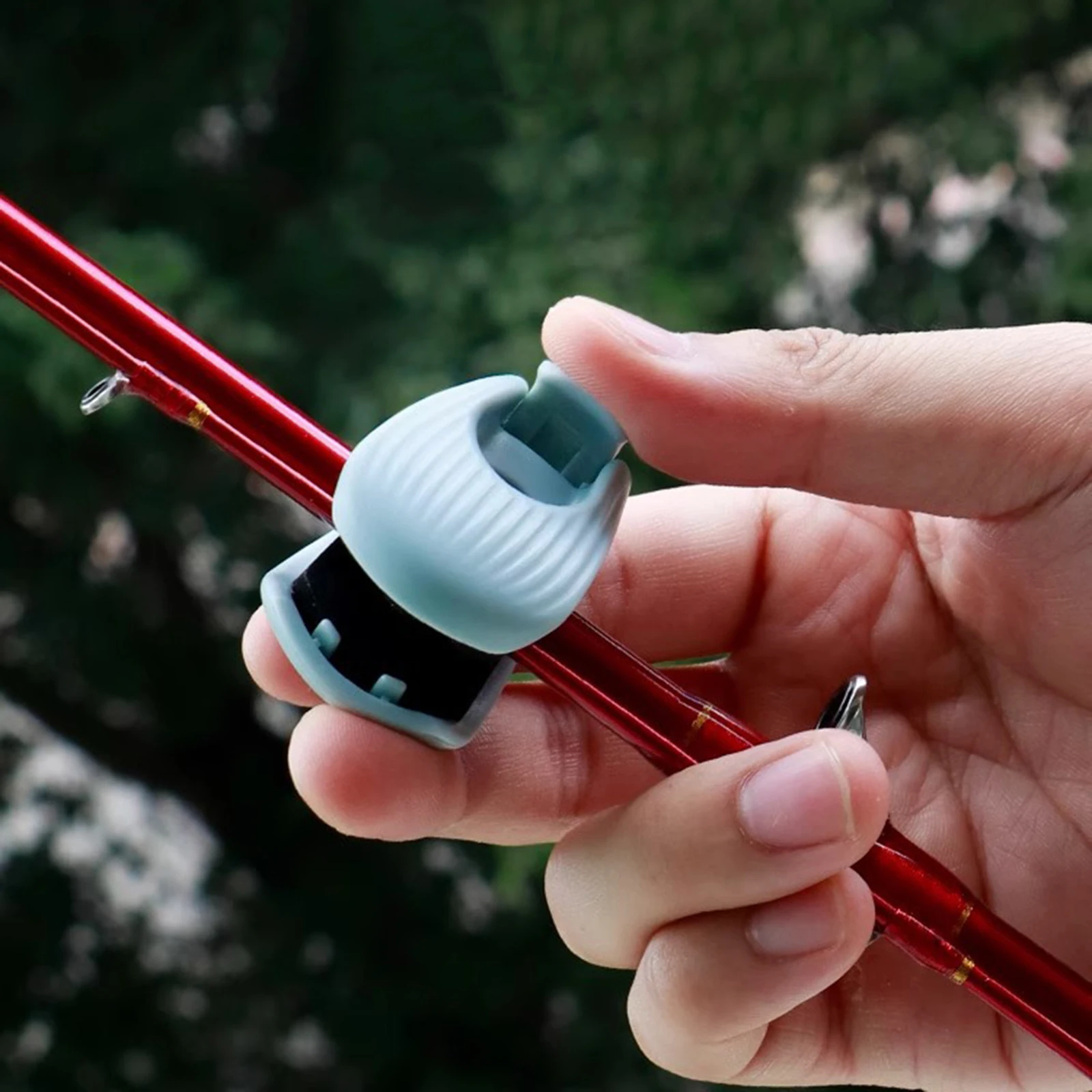 6 قطعة حامل قصبة صيد خشبية المحمولة مقاطع قضيب الصيد حامل قضيب المثبت كليب لأحجام مختلفة قصبة صيد خشبية #3