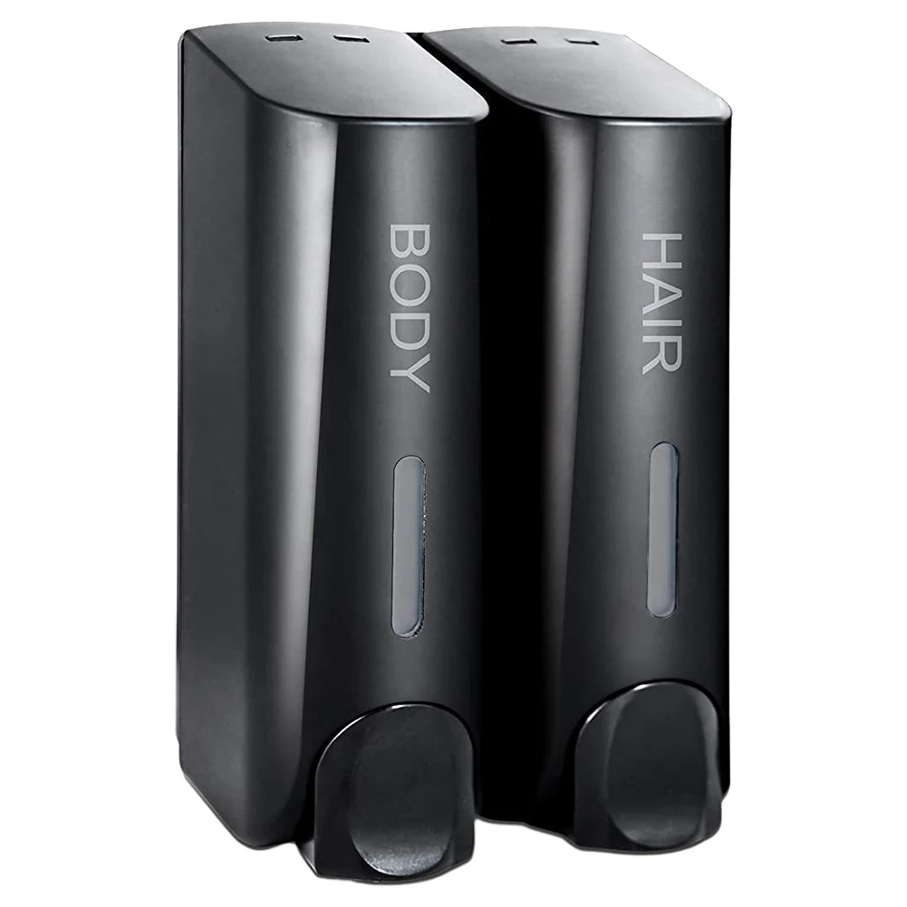 350 مللي هلام الاستحمام غسول موزع الصابون شامبو مقاوم للماء حاوية جل الاستحمام متعددة الاستخدامات مع نافذة واضحة للحمام #4