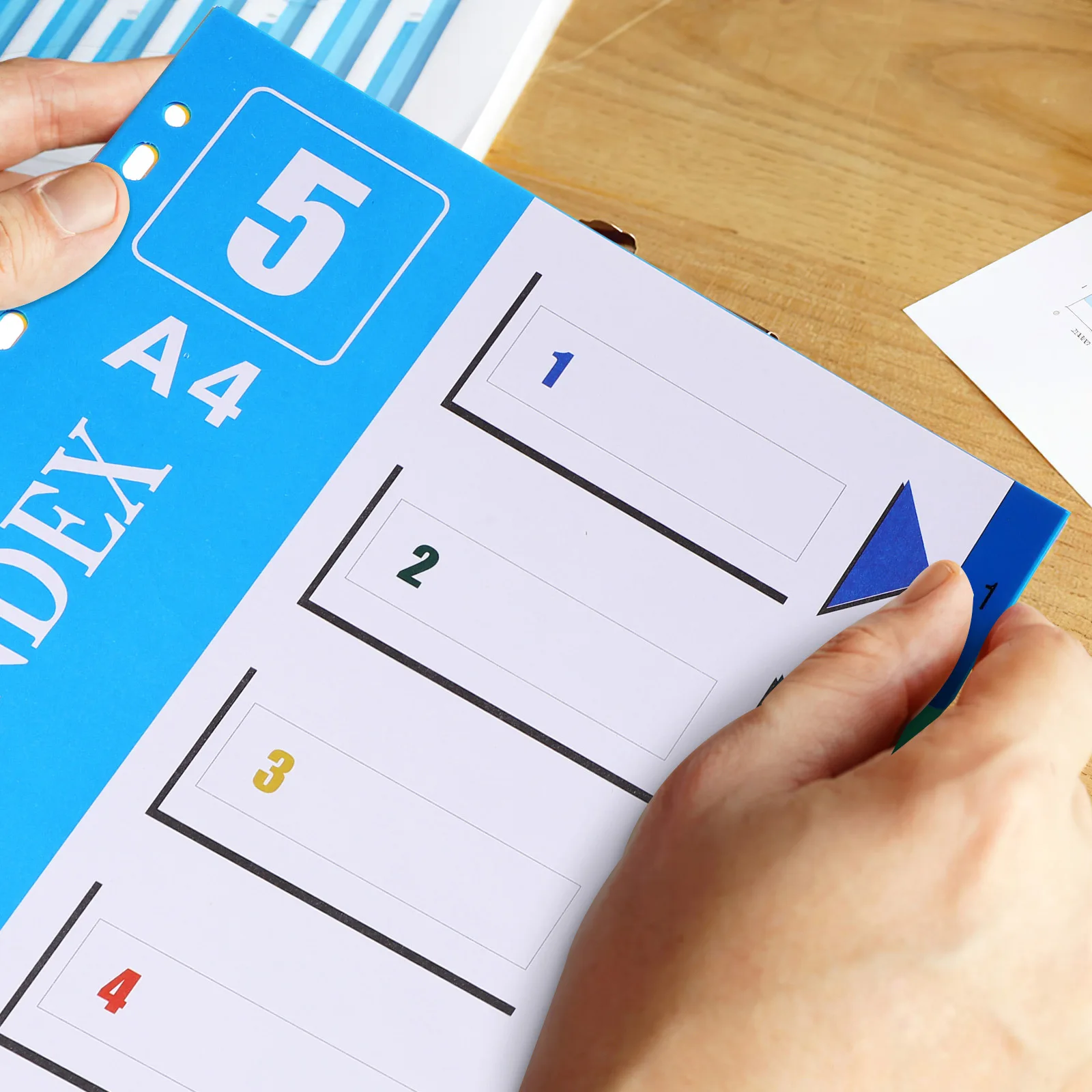 2 قطعة فواصل المجلدات A4 فواصل مؤشر دفتر لعلامات تبويب تصنيف موضوع الموثق المنظمون علامات صفحة المكتب البلاستيك