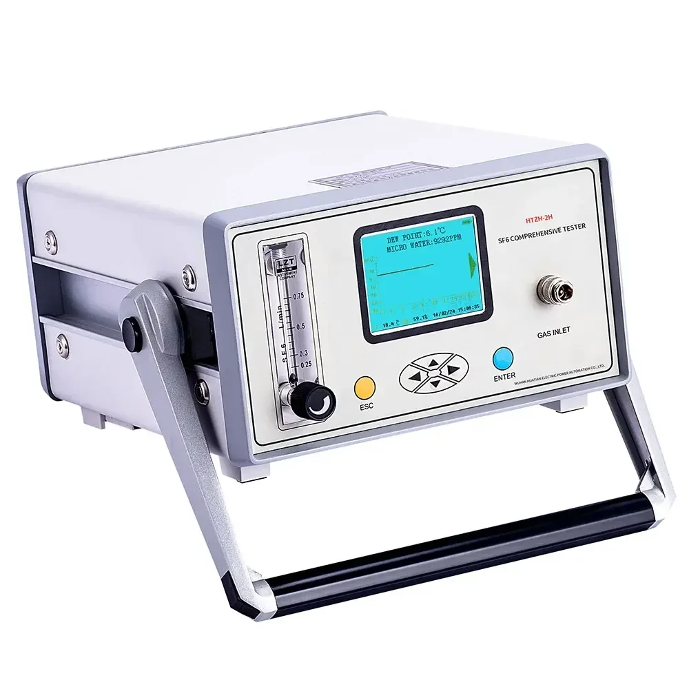 HTZH-2H  LCD Screen SF6 Comprehensive Tester Dew Point, SF6 Moisture Purity Tester , Dew Point SF6 Gas Analyzer