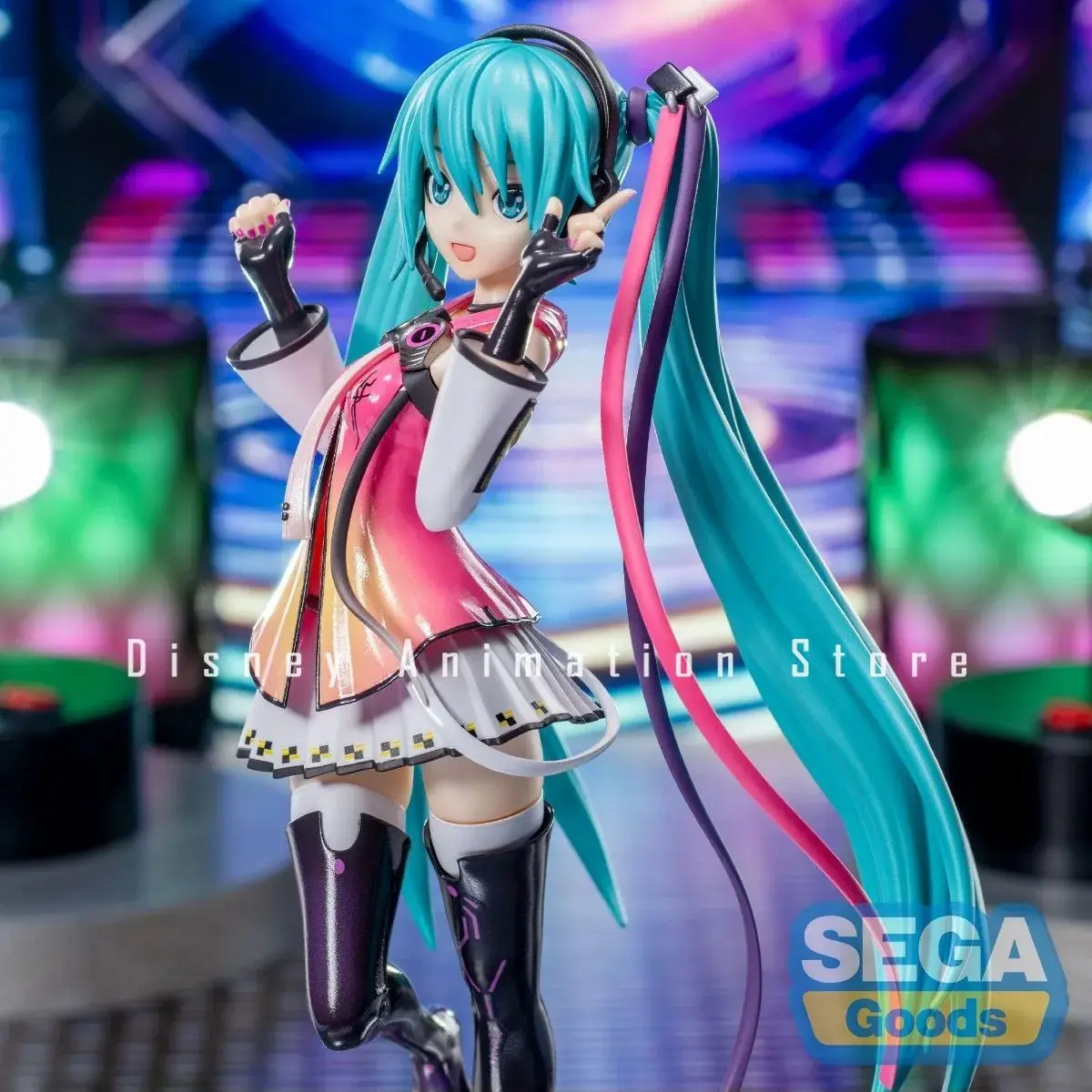 In Stock 100% Original SEGA Luminasta VOCALOID Hatsune Miku Project Diva Mega Star Vocalist PVC Action Figure Model Doll Toys