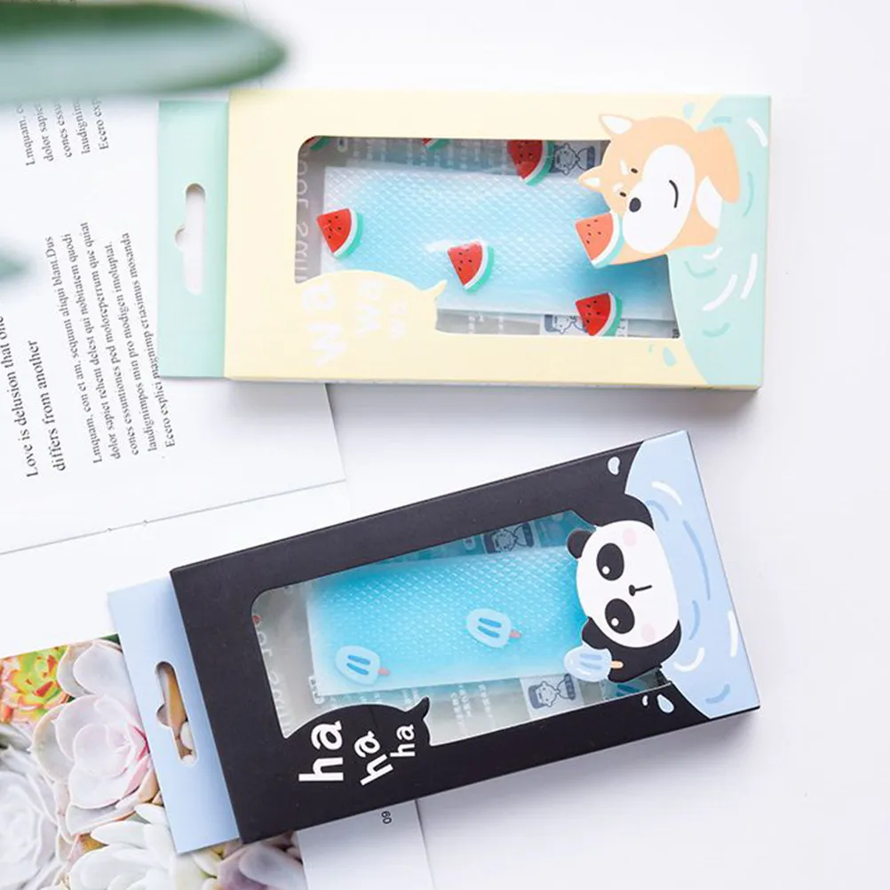 

5 шт. летних охлаждающих пластырей для лба с быстрым охлаждающим эффектом, физическое средство от лихорадки, усталости и сонливости