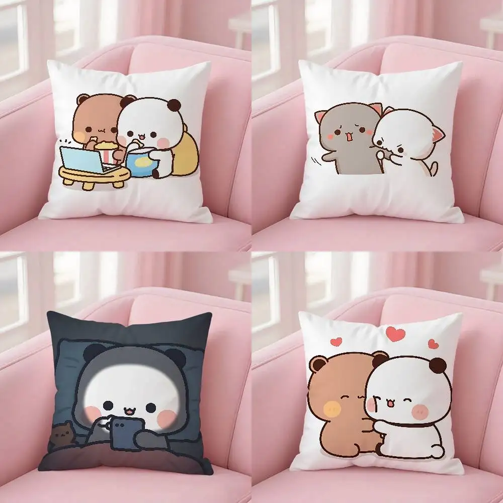 

Cute Panda Bubu And Dudu Pillow Case Pillowcases Home Decor Living Room Decor Cushion Covers