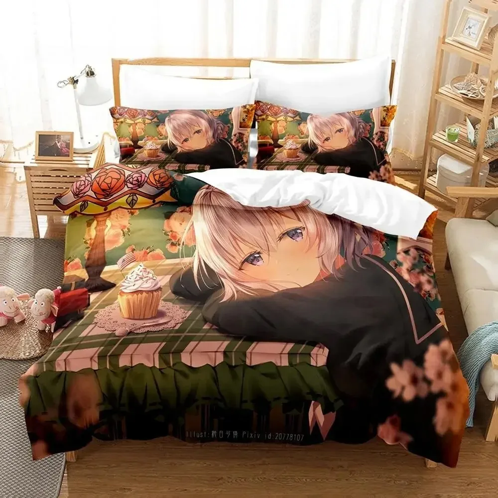 

Zombie Land Saga Bedding Set Single Twin Full Queen King Size Bed Set Adult Kid Bedroom Duvetcover Sets 3D Print bed sheet set