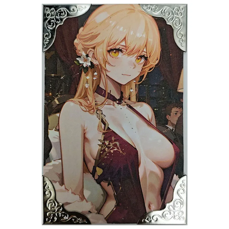 Anime Goddess Story Rare Refraction Game Collectible Card Eula Keqing Himeko Yoimiya Hu Tao Kafka Toys for boys birthday present