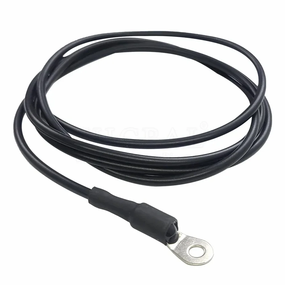 DS18B20 Temperature Sensor Module Probe 304 Stainless Steel OD 3.0MM Waterproof Dustproof Sensors Cable Black 100CM Length