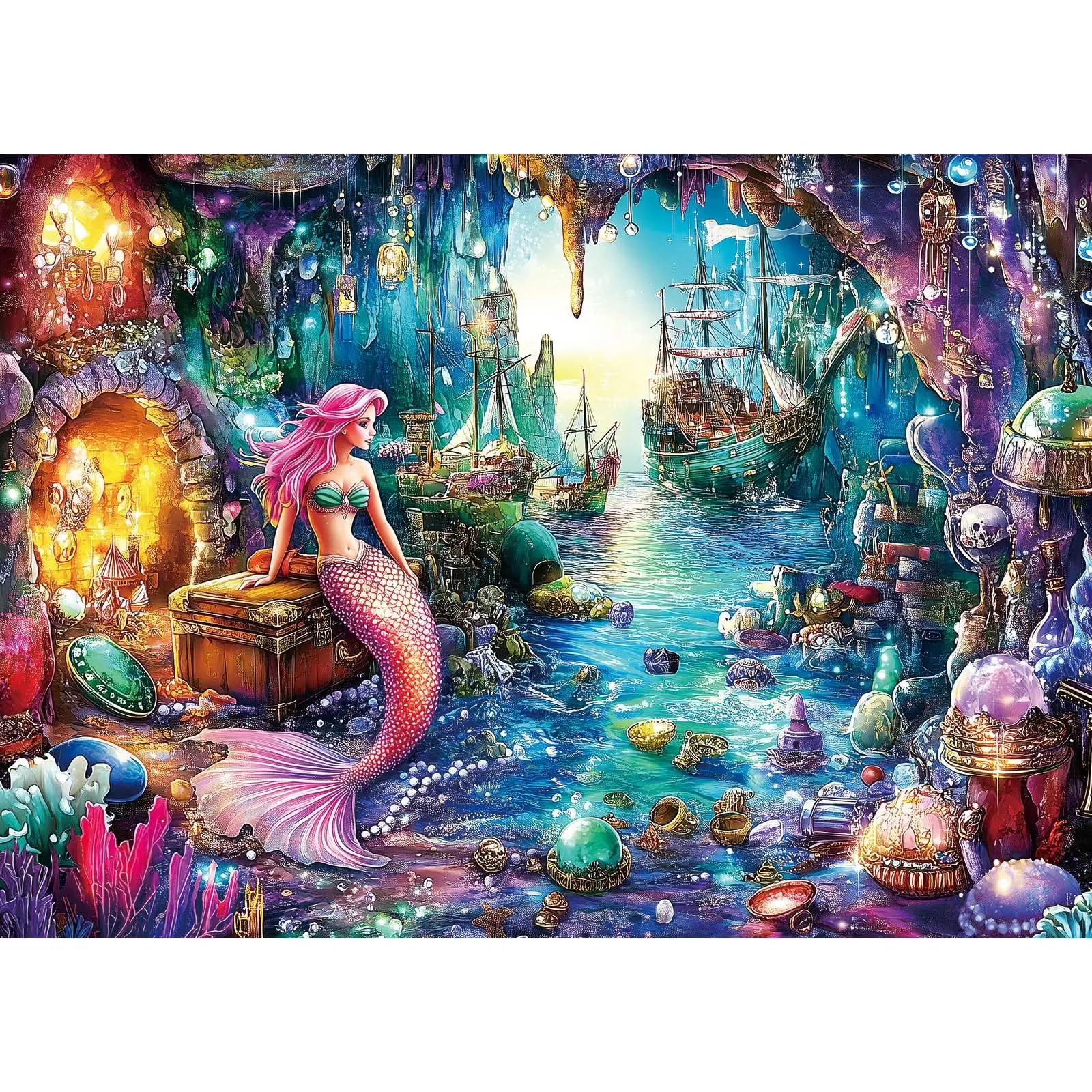 

150/300/500/1000 шт. головоломка для взрослых, морская сирена, русалка, головоломка, сложные сложные пазлы для подарка на день рождения