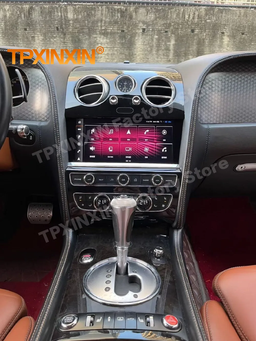 10.9 Inch Qualcomm Multimedia Android 14 Screen Car Radio For Bentley Continental Flying Spur GPS Navigation Carplay Head Unit