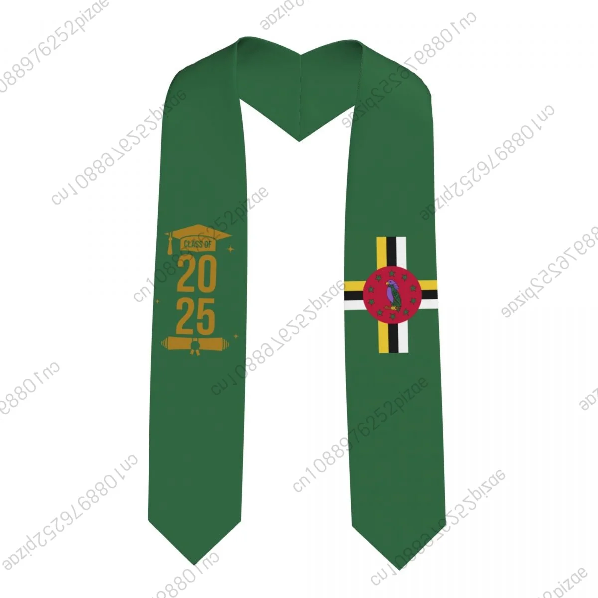 

Новый флаг Доминики, класс 2025, 183*13 см, выпускной палантин, шарф с поясом для международных студентов, гордый