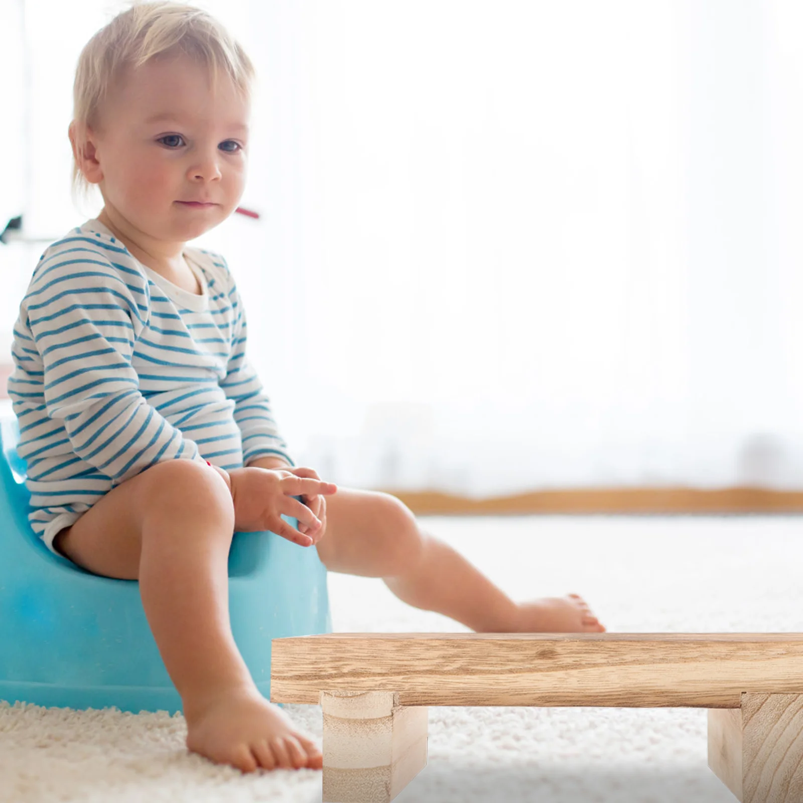 Step Stool for Toddlers Kids Outdoor Bench Bedside Multipurpose Stepping Footstool Wood