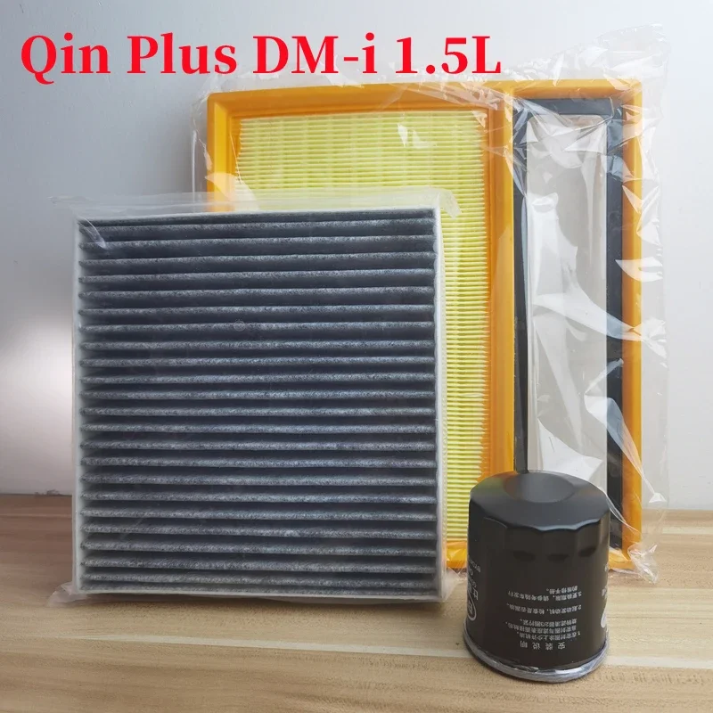 3pcs/set Filter Kit For 21 BYD Qin Plus DM-i 1.5L Air,Oil,Cabin Filter Set