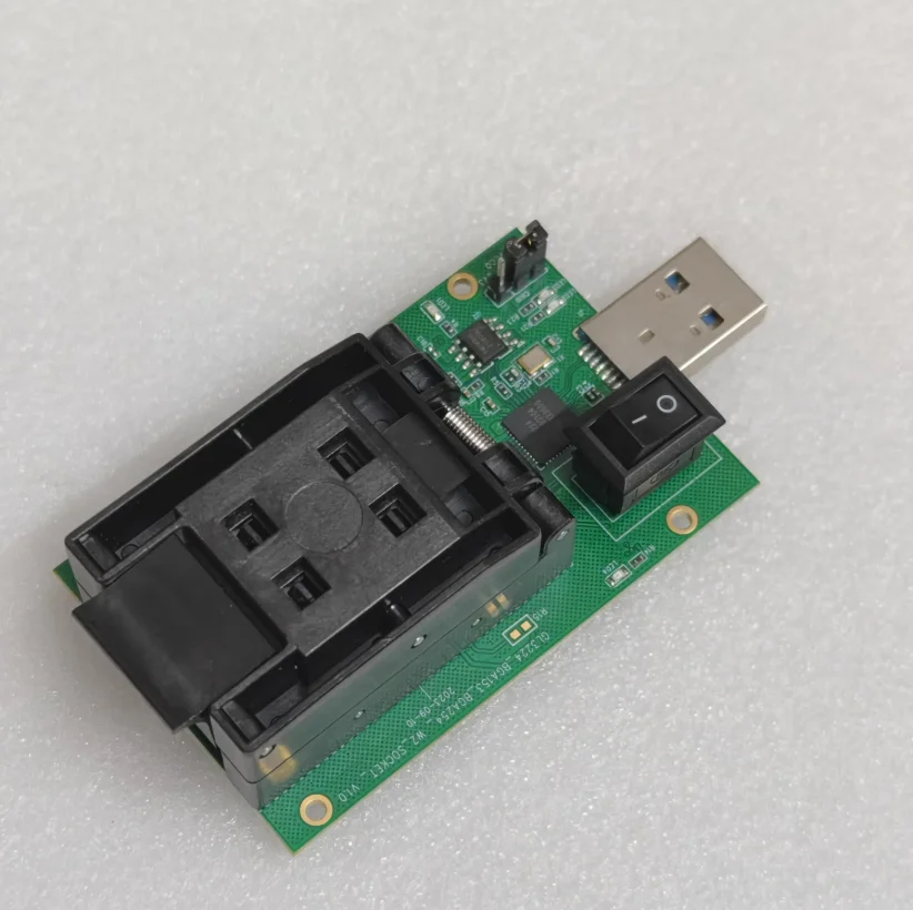 USB 3.0 Port, GL3224 Main Controller, EMMC 2-in-1, BGA153 Standard Test Fixture