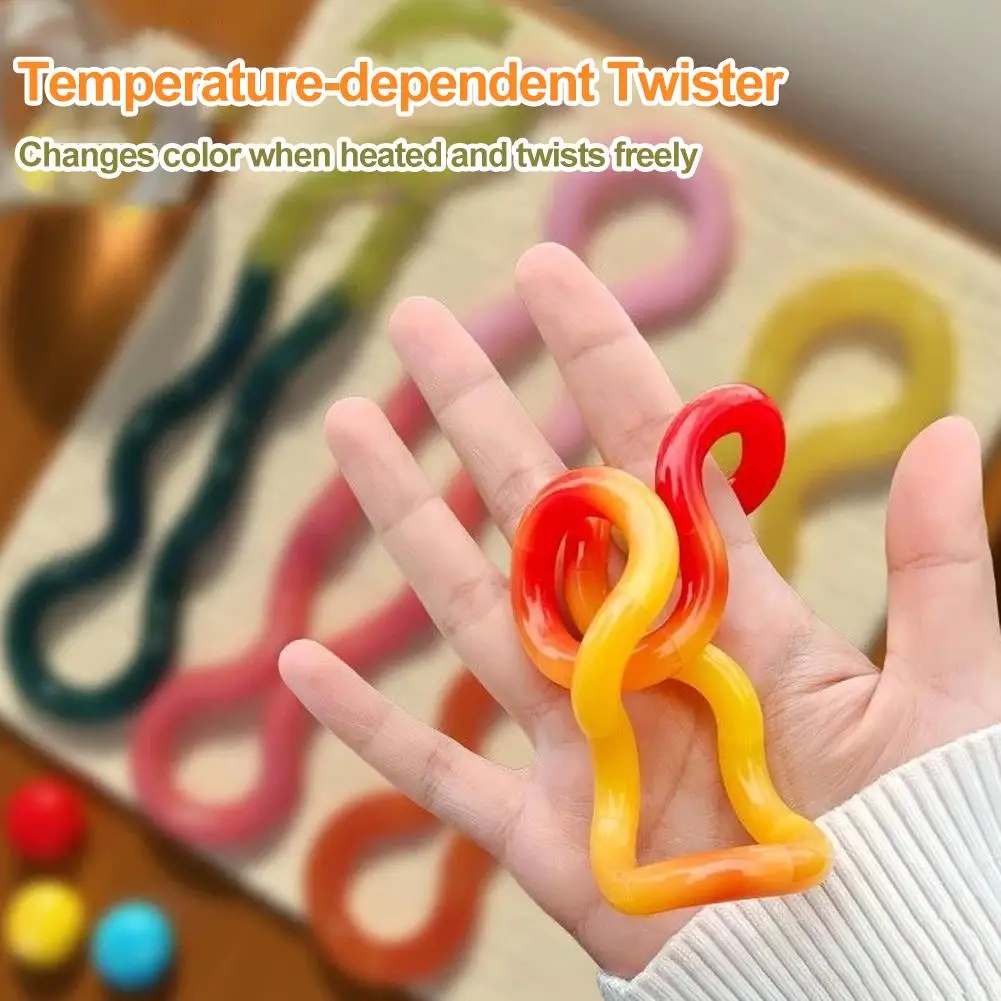 ألعاب فيدجيت تويست وتدور ألعاب حسية تتغير اللون مع درجة الحرارة للأطفال والكبار ألعاب تخفيف التوتر