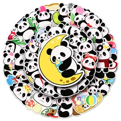 Pegatinas de Panda con Graffiti, calcomanías decorativas de animales de dibujos animados Kawaii para monopatín, álbum de recortes, teléfono, juguete, 10/30/50 piezas