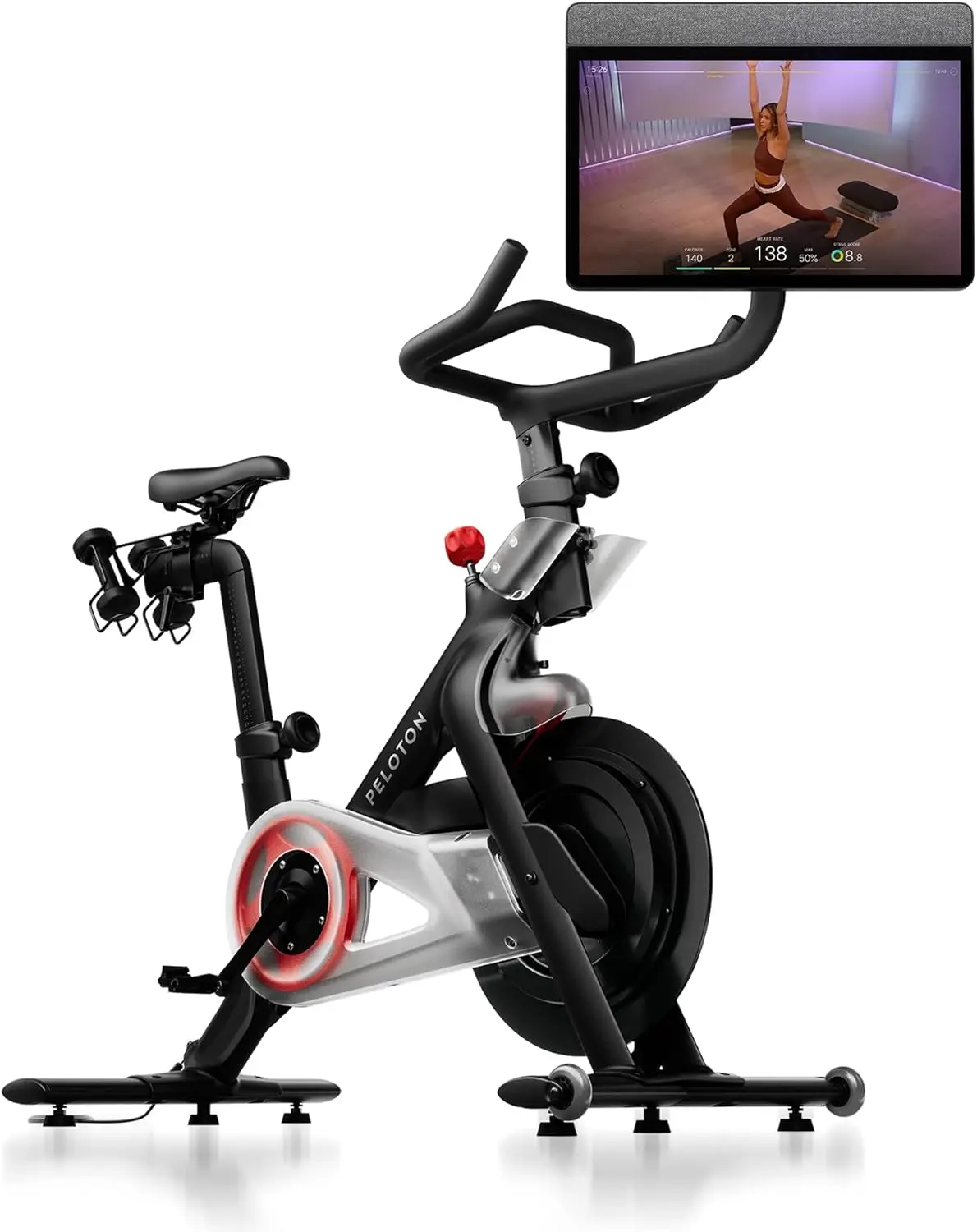 

Peloton Exercise Bike Indoor Stationary Bike for Home Workouts with LCD Monitor and Adjustable Resistance