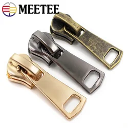 5 pz 3 #5 #8 #15 # cerniera testa di scorrimento per cerniere in metallo borsa Zip Pull abbigliamento Zips kit di riparazione accessori Hardware per cucire fai da te