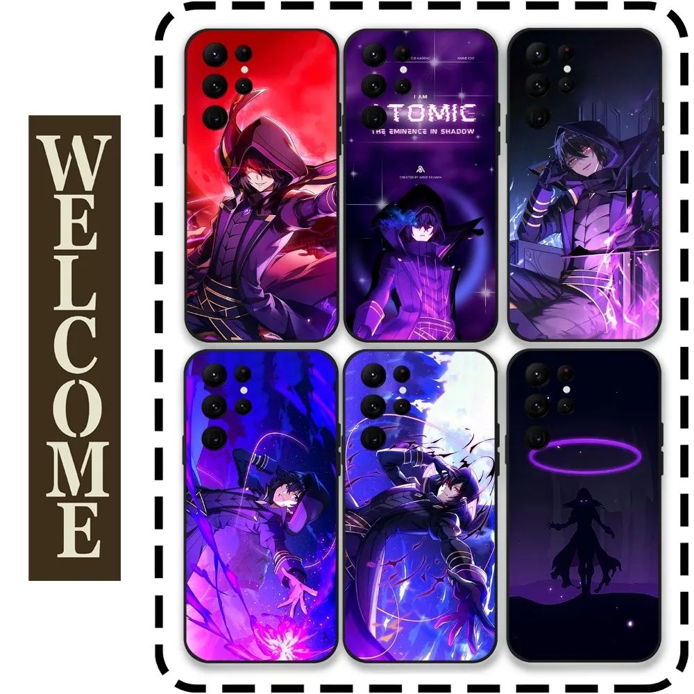 The E-Eminence in S-Shadow Phone Case for Samsung Galaxy S24 Ultra S22 S23 Ultra S21 S20 5G Protective Silicone TPU Funda