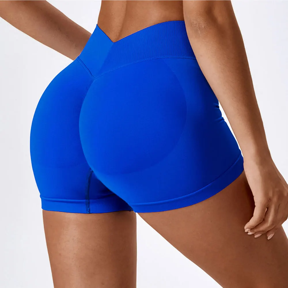 Women High Waist Scrunch Butt Yoga Shorts Amplify Seamless Shorts Push Up Gym Shorts Athletic Booty Workout Short Women Clothing