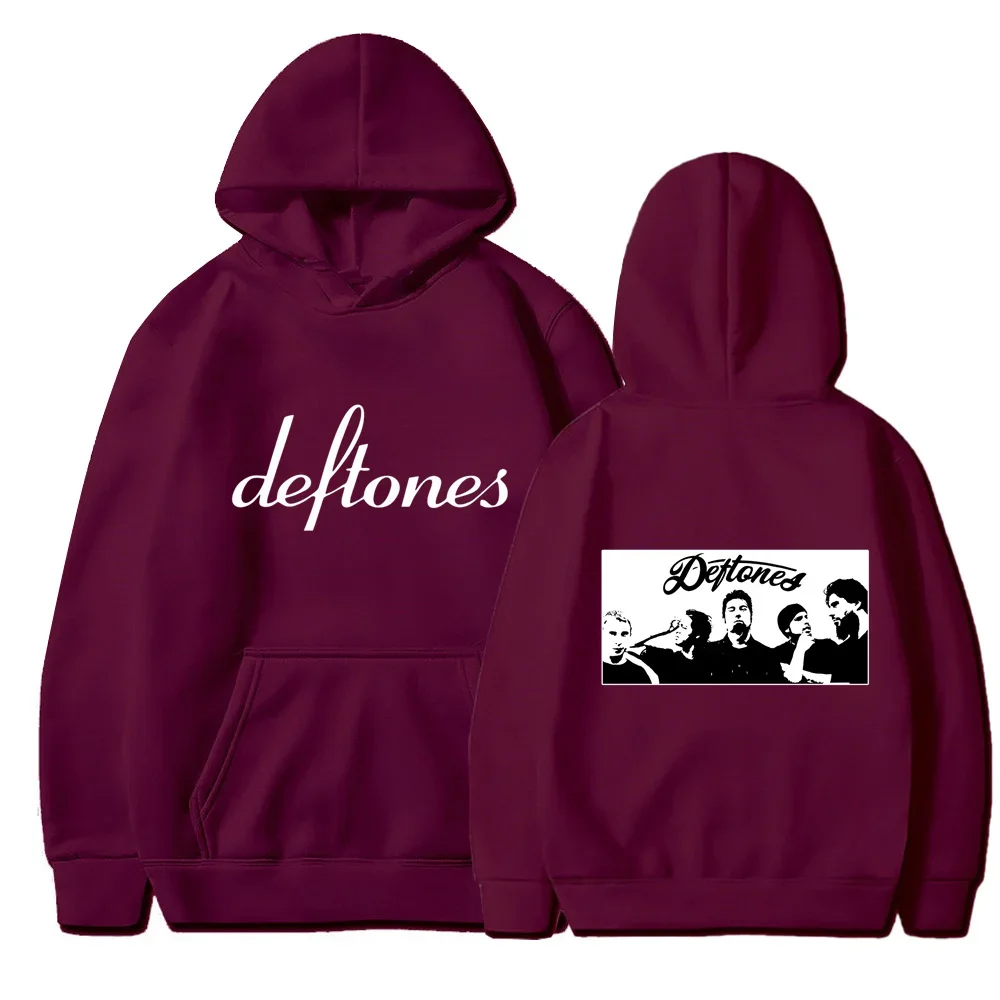 2025 DEFTONES Pullover Sweatshirt  Autumn and Winter Hoodie Men's  Casual Fashionable Trendy  Warm Sweatshirt Men's clothing
