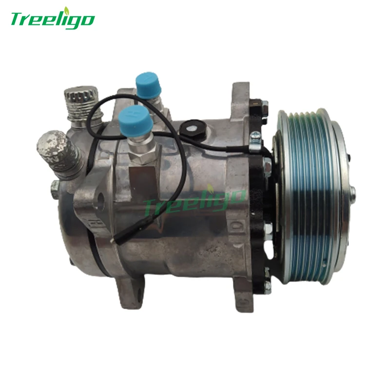 Universal 6PK Car Compressor Sanden 507 Compressor For Car 12V 125mm Diameter