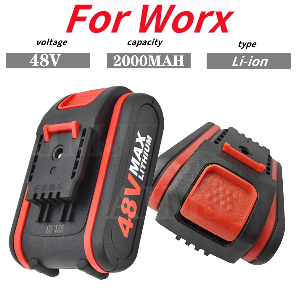 

48V 2000mAh high-Power Li-ion Battery For Worx Electric Tools And Chainsaws Battery