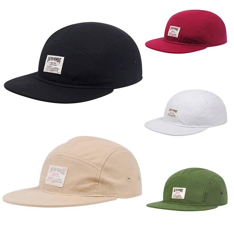 On The Moment Letter Label Short Brim Hat Fashion New Women's Hat Versatile Solid Color Men's Baseball Hat