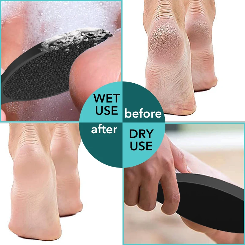 1Pcs Nano Glass Foot File Callus Remover Foot Scrubber Dead Skin Remover Glass Grinding Surface Pedicure Tools Wet Dry Feet