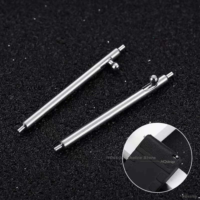 20pcs Quick Release Pins 1.5mm 1.8mm Diameter Watchband Pin for Smart Watch 16 17 18mm 19 20mm 21 22mm 23 24mm Strap Spring Bar image 2