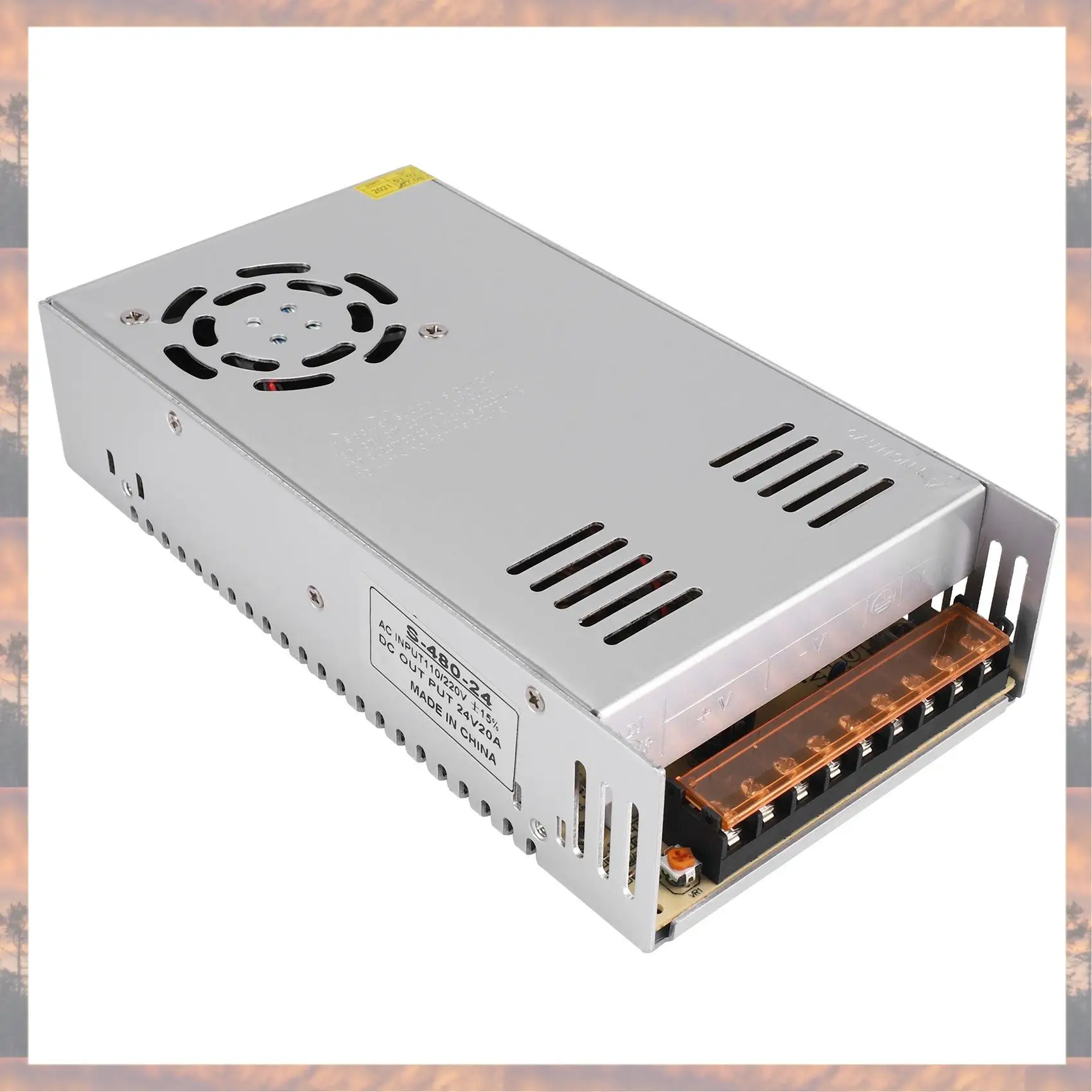 

2025 Trend AC 110V / 220V To DC 24V 20A 480W Voltage Transformer Power Switch For Led Stripe