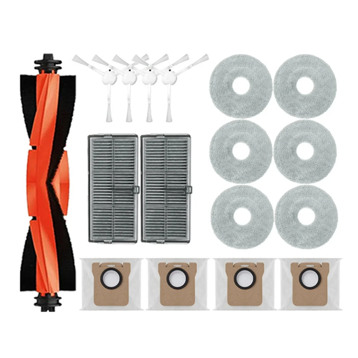 

Для M30S D103CN запасные части для робота-пылесоса основная боковая щетка Hepa фильтр швабра тканевый мешок для пыли