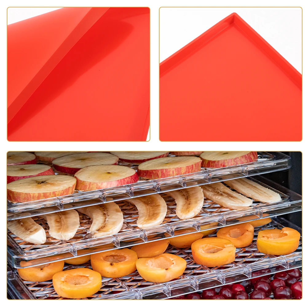 

Silicone Pad Reusable Baking Tray Heat Resistant Stove Top Mat Mats for Kitchen Multi Purpose Dehydrator Trays Fruit