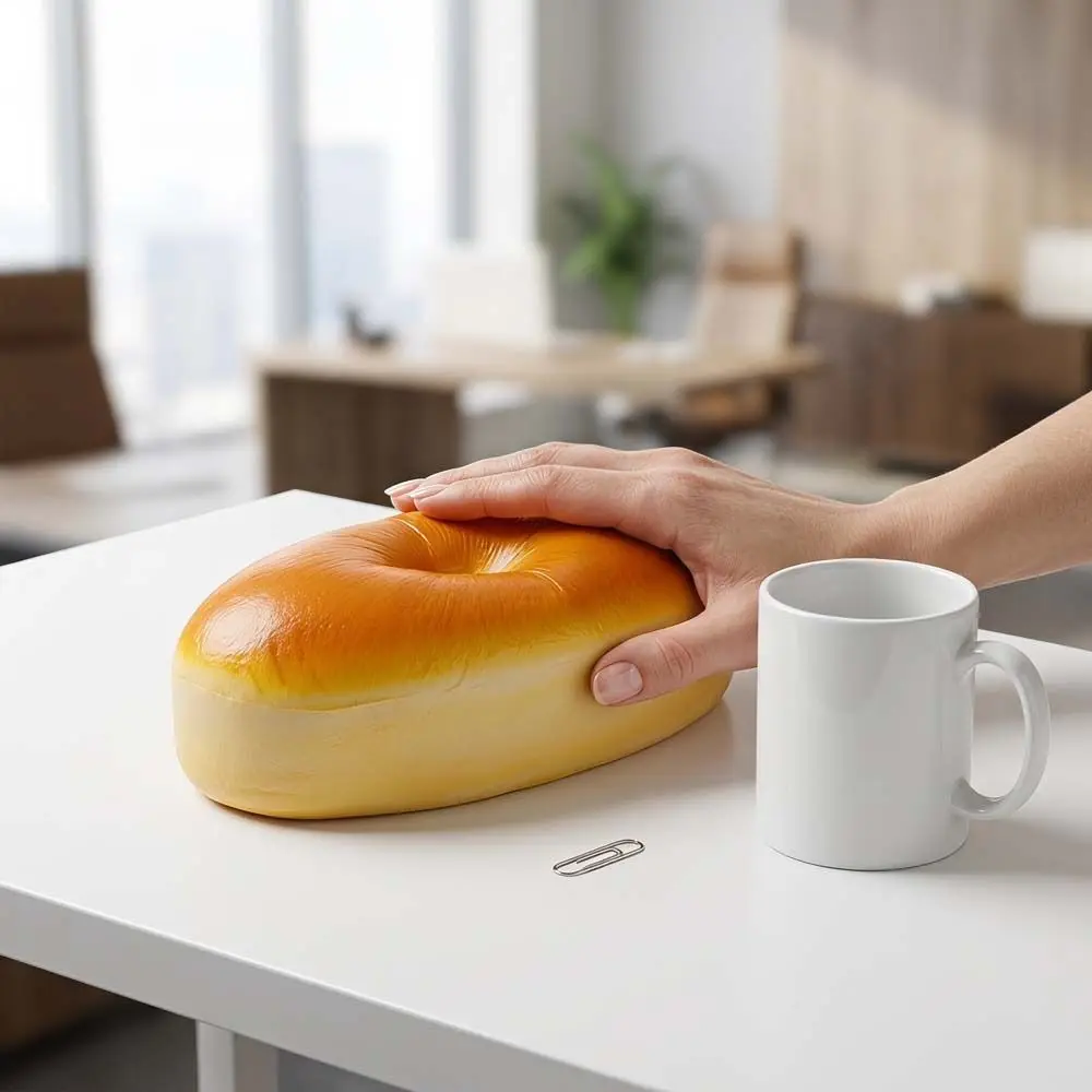 Simulated Simulated Cheese Cake Squeeze Toy Slow Rising Oversized Bread Squishy Toy Soft Elastic Prank Decoration