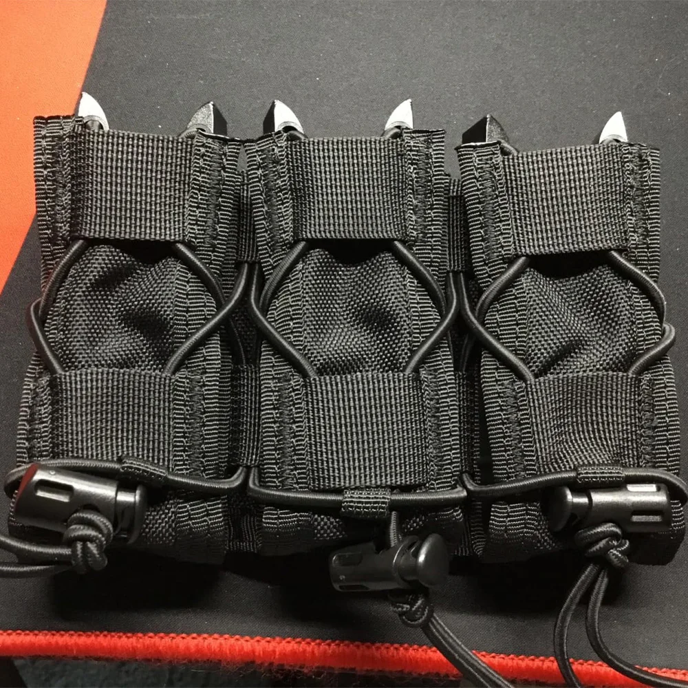 Molle Pistol Mag Pouch Double/Triple Stack Magazine for 9mm/.40 Calibers 45acp Glock S&W M&P, Sig 226/229, and Springfield 1911