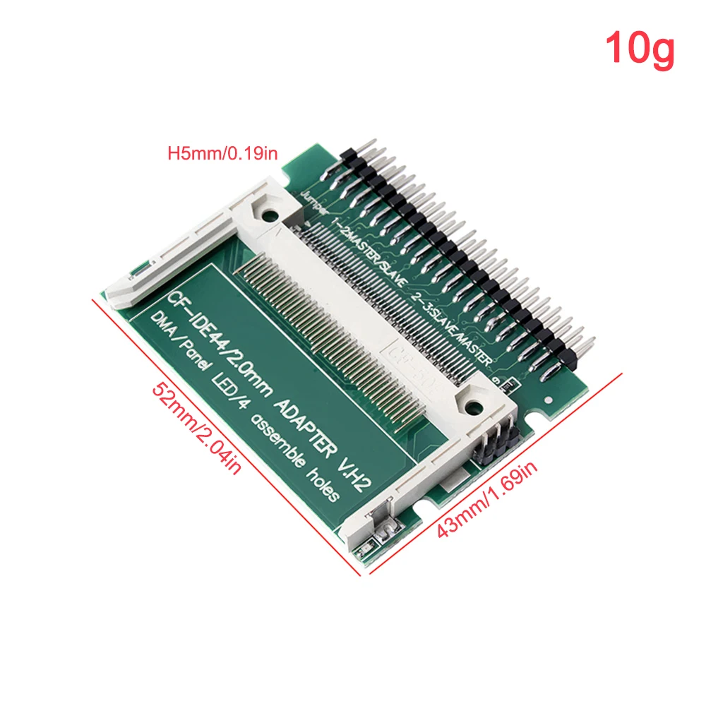 Compact Flash CF Card To IDE 44Pin Drive Board 2.0mm Male 2.5 Inch HDD Bootable Adapter Converter