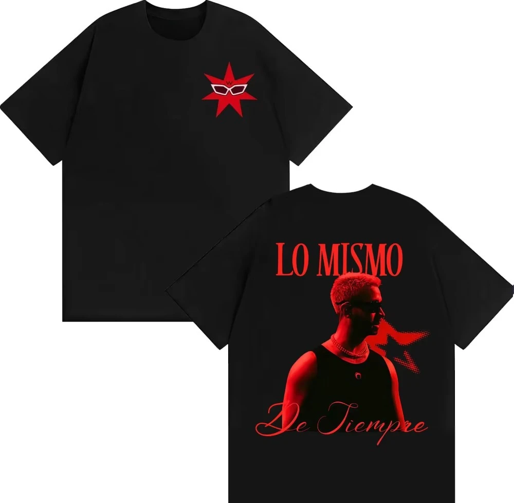 

Mora Lo Mismo De Siempre Album Product T-shirt Men's and Women's Fashion Retro 2026 Spring summer Print Pure Cotton T-shirt