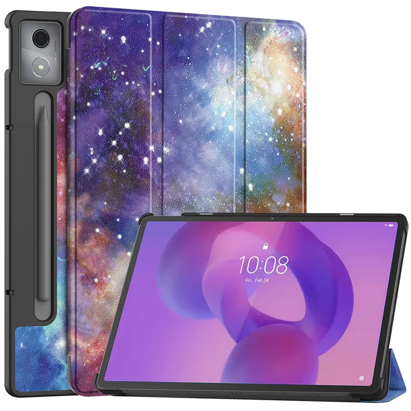 Für Lenovo Idea Tab Pro Fall 12,7 zoll Magnetische Tri-Folding PU Leder Stand Abdeckung Für xiaoxin idea tab pro 2025 tb373fu TB375FC