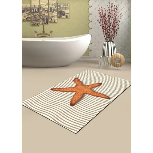 Ardizayn Sea Star 70x120 cm Slip-Resistant Not Peel Washable Leather Floor Bath Mat