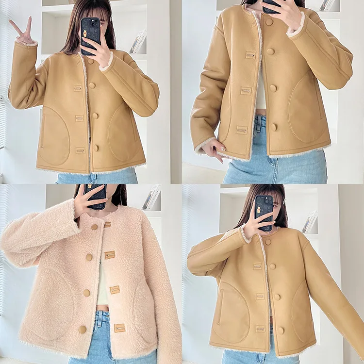 เสื้อโค้ทขนแกะกลับด้านได้ UMI MAO รุ่นพิเศษ Melard ทำจากขนแกะแท้ 100% สำหรับผู้หญิง ฤดูหนาว เสื้อแจ็คเก็ตขนแกะใหม่สำหรับผู้หญิง