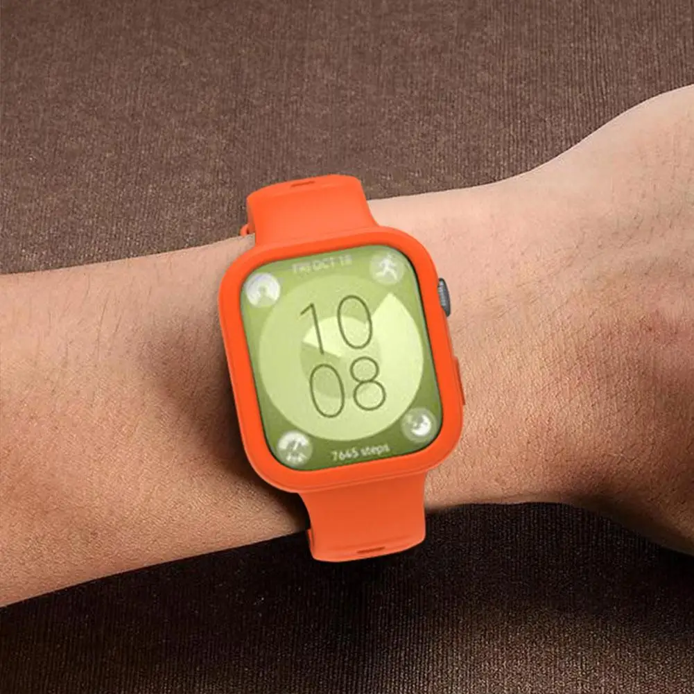 Full-coverage Protective Case For Huawei Watch Fit 3 SmartWatch Cases Soft Silicone Screen Protective Shell Dust And Drop Proof