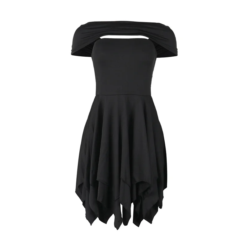 Slergiri feminino sexy recorte sem costas elástico vestido curto 2025 verão elegante ol festa assimétrico em camadas bainha vestidos