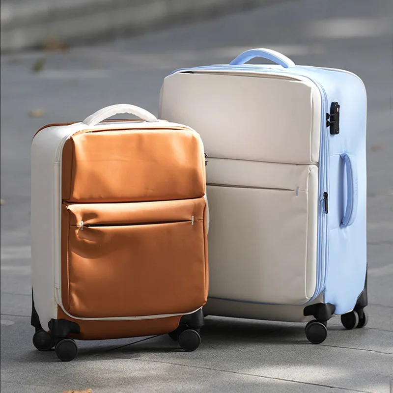 

Oxford Canvas Lightweight Suitcase for Women 28-Inch Ultra-Light Soft Travel Bag