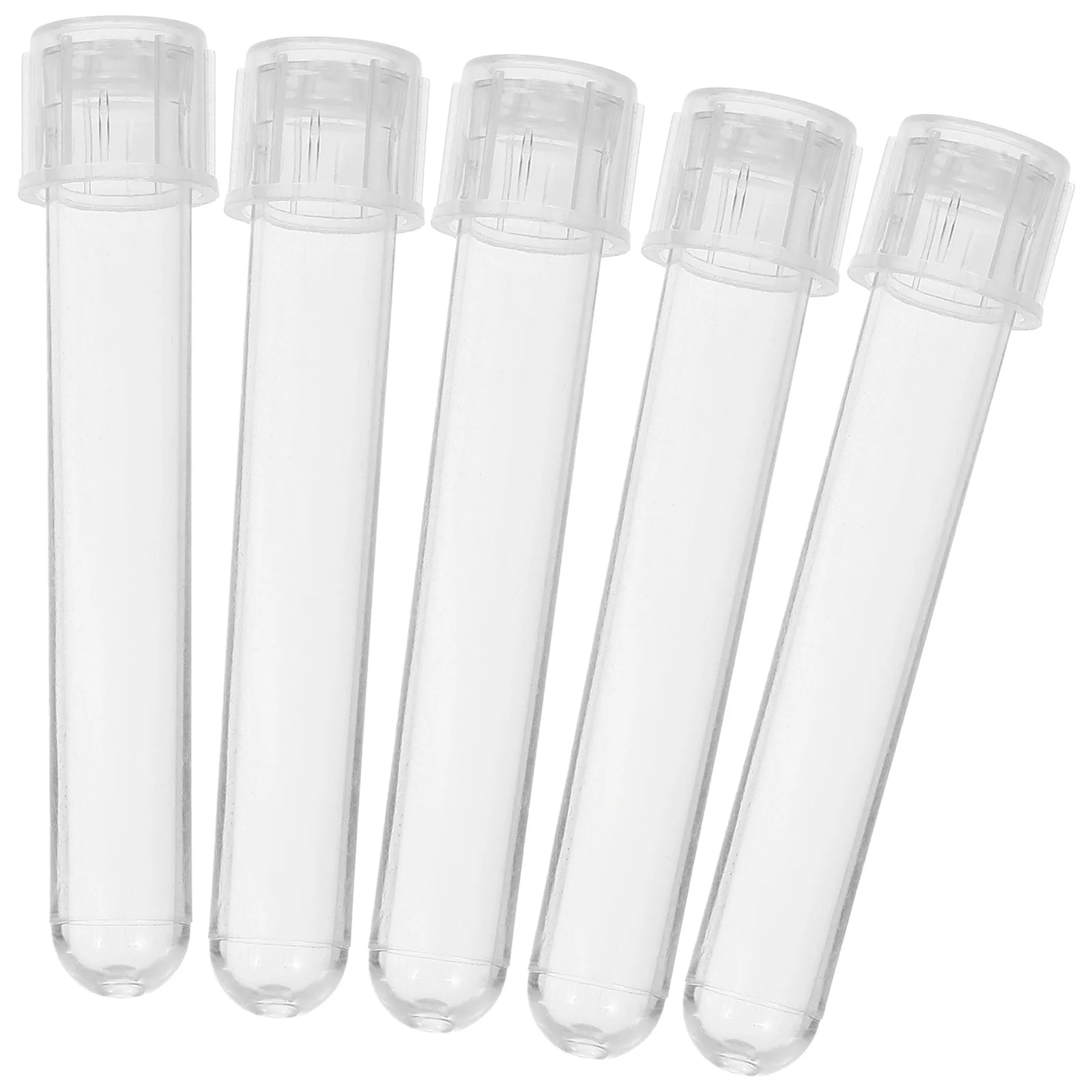 Tubes à essai en plastique de 5Ml, 24 pièces, petits flacons transparents et hermétiques pour laboratoire, chimie, échantillonnage pharmaceutique
