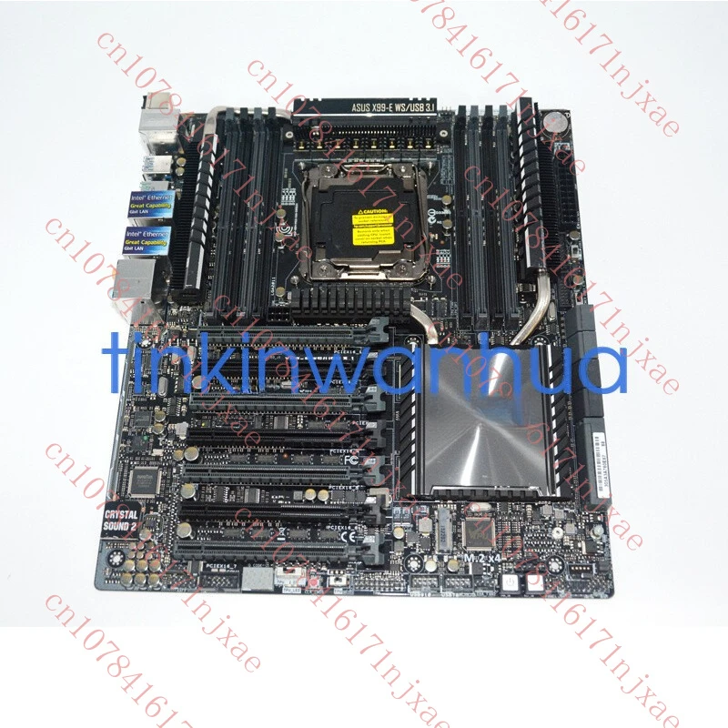 

used For ASUS X99-E WS/USB 3.1 LGA 2011-V3 DDR4 1×M.2 8×SATA3 E-ATX Motherboard.